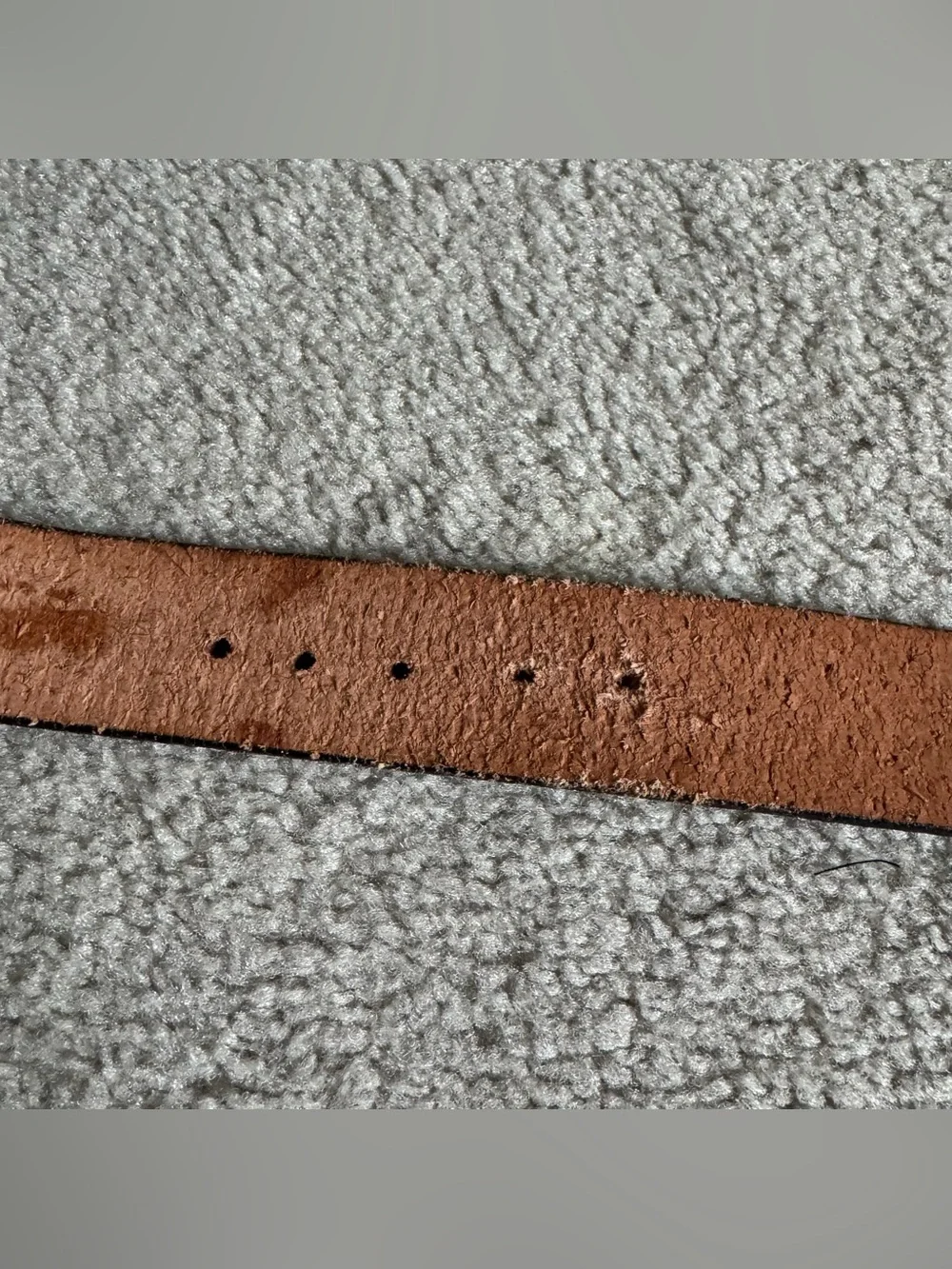 Trucker Mack / Semi Truck Mountain Outdoors Scene Brown Vintage Leather Belt